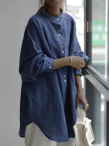 

Vintage Long Sleeve Shirts, Blue, T-Shirts