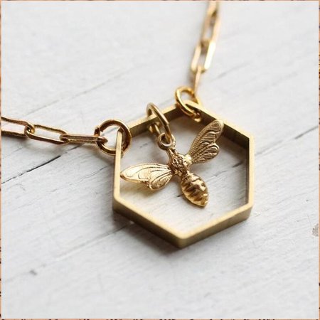 

Three-Dimensional Geometric Shape Creative Bee Clavicle Chain Alloy Necklaces, Golden, Necklaces