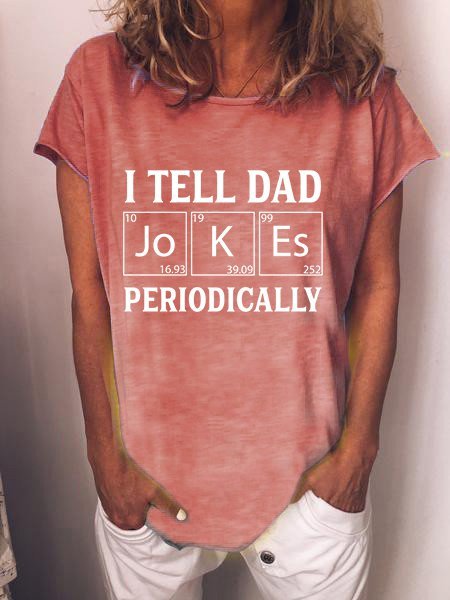

I Tell Dad Jokes Periodically Unisex T-Shirt, Red, T-shirts