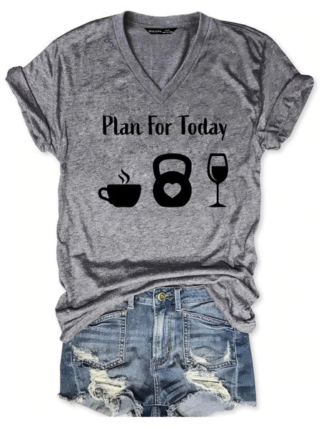 

Plan For Day Shirt, Gray, T-shirts