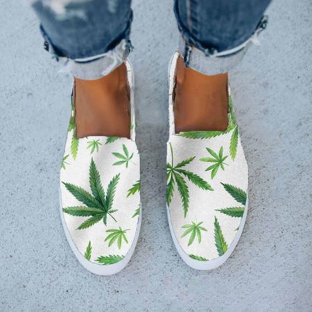 All Season Flat Heel Flats, Green, Flats & Loafers