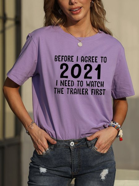 

Before I Agree To 2021 Women's T-Shirt, Purple, T-shirts