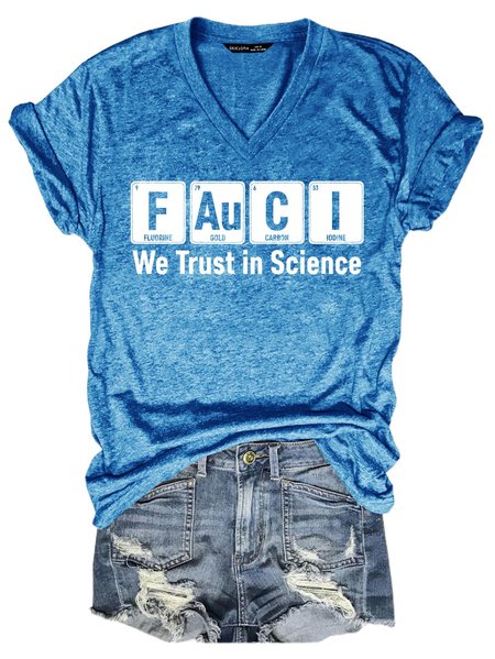 

Fauci Shirt, Blue, T-shirts