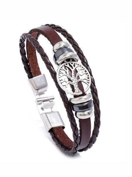 

Pu Bracelets, Brown, Men Bracelets