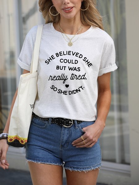 

She Believed She Could Women's T-Shirt, White, T-shirts