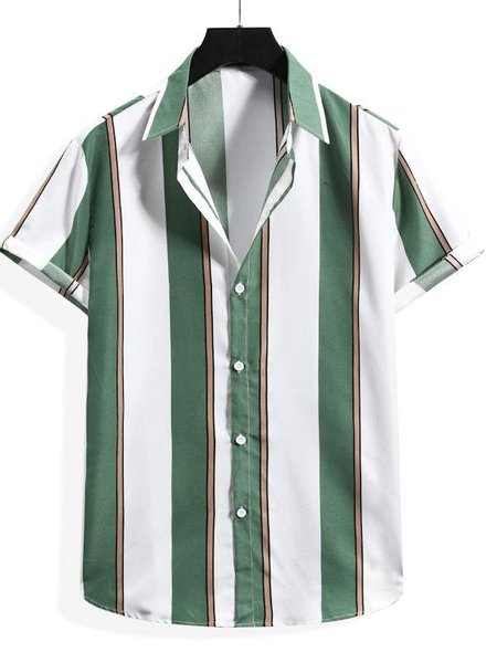 

Casual Cotton Shirts & Tops, Green, Short Sleeves Shirts