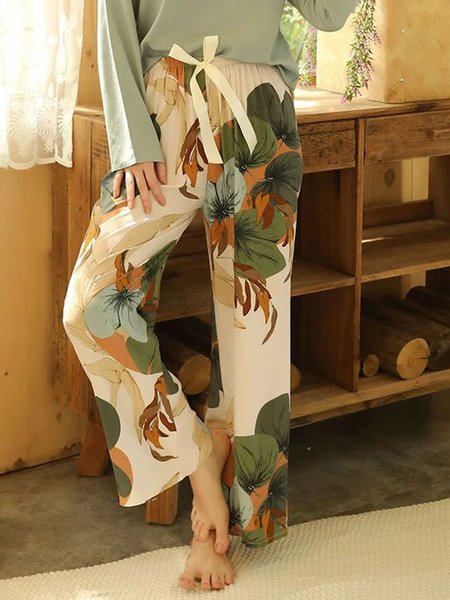 

Vintage Floral Pants, As picture, Pants