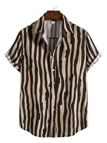 

Men's Basic Shirt Collar Shirts, Black, Men's Floral shirt