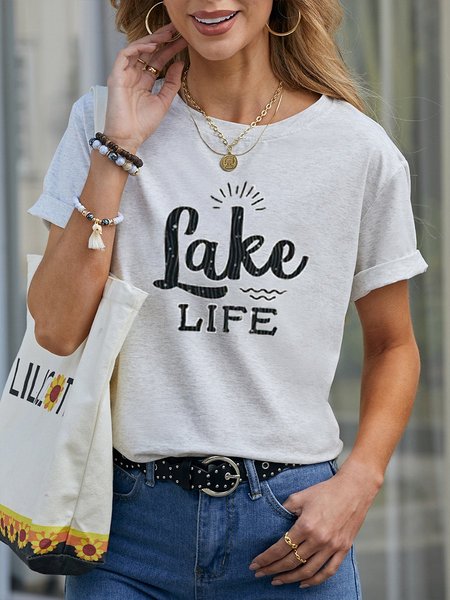 

Lake Life Women's T-Shirt, Light gray, T-shirts
