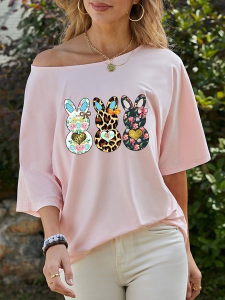 

Easter Rabbit Women's T-Shirt, Pink, T-shirts