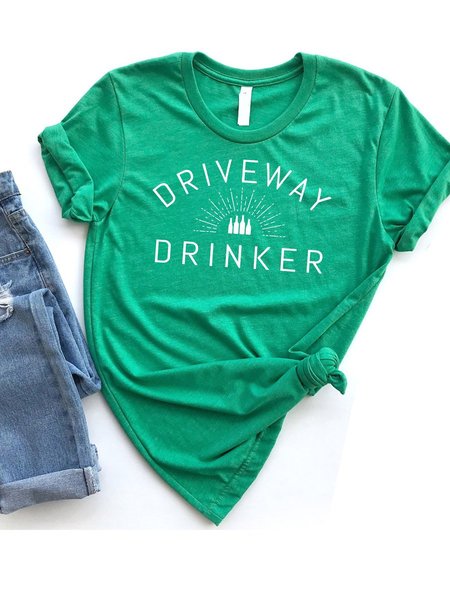 

Driveway Drinker Tee, Grass green, T-shirts
