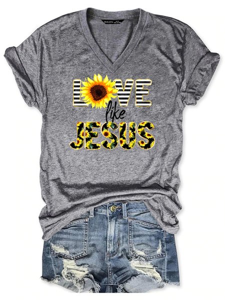 

Love Jesus Women's T-Shirt, Grey, T-shirts