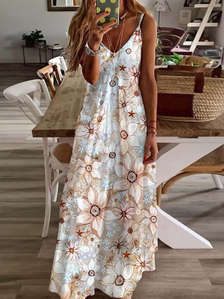 Abito Vacanza Stampato/tinto, Fiore, Dresses