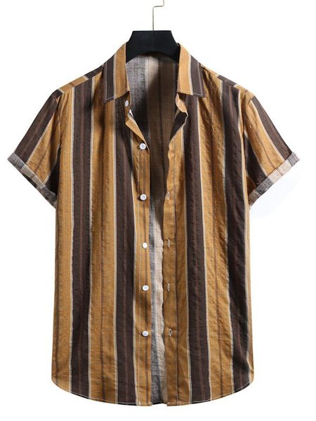 

Printed Cotton Shirts & Tops, Brown, Men's Floral shirt