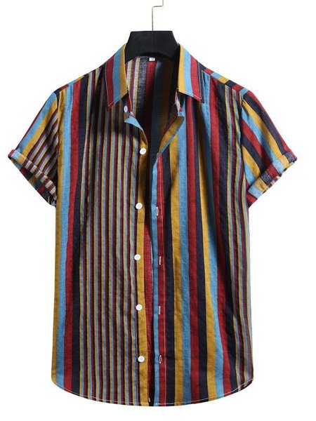 

Holiday Shirts & Tops, As picture, Men's Floral shirt