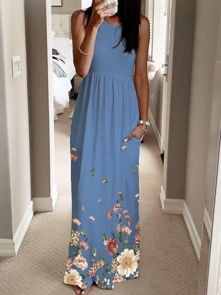 

Vintage Sleeveless Dresses, As picture, Dresses