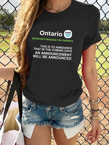 

Ontario Government Announcement Shirt, Black, T-shirts