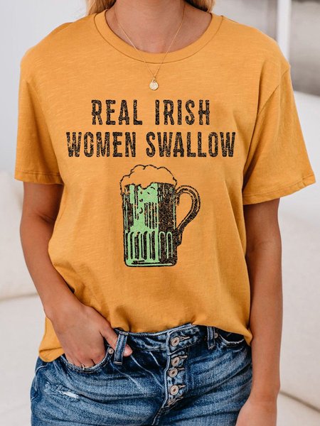 

Real Irish Women Swallow T-Shirt, Yellow, T-shirts