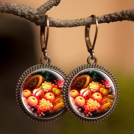 

Alloy Earrings, Red, Earrings