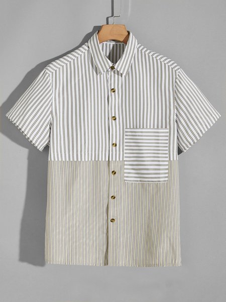 

Shirt Collar Shirts & Tops, Khaki, Men's Floral shirt