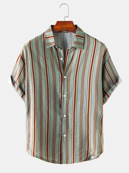 

Men's Shirt Collar Printed Shirts, Green, Men's Floral shirt