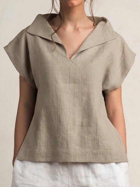 Модели блузок из льна
