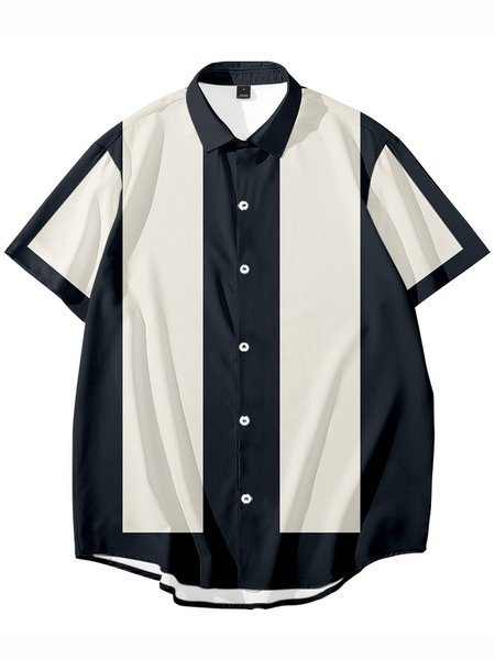 

Cotton-Blend Vintage Shirts & Tops, Color4, Men's Floral shirt