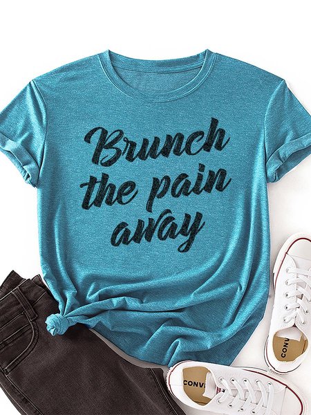 

Brunch The Pain Away T-Shirt, Lake blue, T-shirts