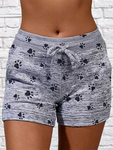 

Casual Pants, Gray, Shorts