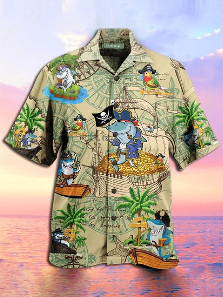 

Printed Shirts & Tops, Khaki, Men's Floral shirt