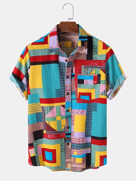 

Printed Shirts & Tops, Blue, Men's Floral shirt