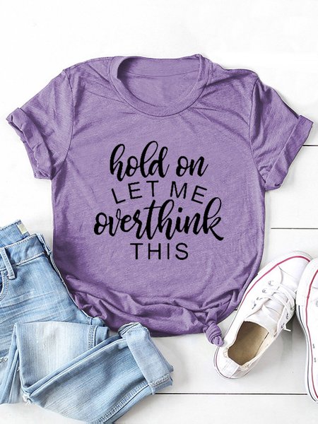 

Let Me Slogan Women's T-Shirt, Pueple, T-shirts
