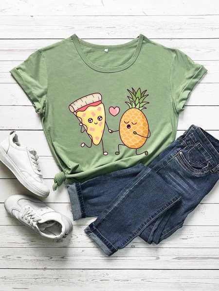 

Pineapple And Pizza Women's T-Shirt, Olive green, T-shirts