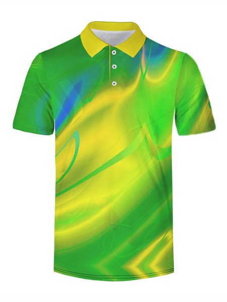 

Abstract Casual Shirts & Tops, Green, Men's Floral shirt