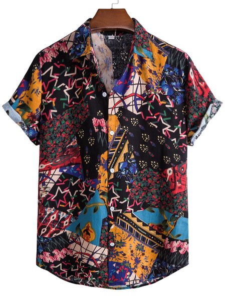 

Holiday Shirt Collar Cotton Shirts & Tops, Color, Shirts