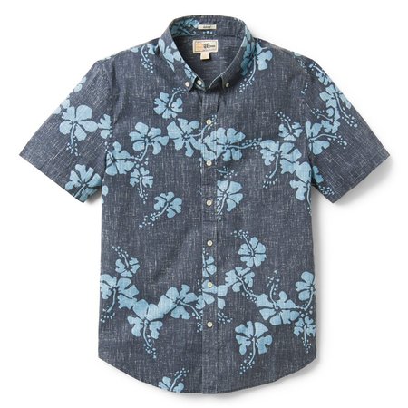 

Shirt Collar Cotton Casual Shirts & Tops, Gray, Men's Floral shirt