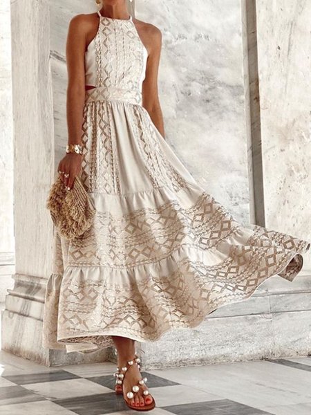

Abito Senza Maniche Altalena Solido Vacanza, Come immagine, Dresses