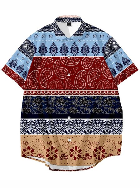 

Cotton-Blend Shirts & Tops, Color1, Men's Floral shirt