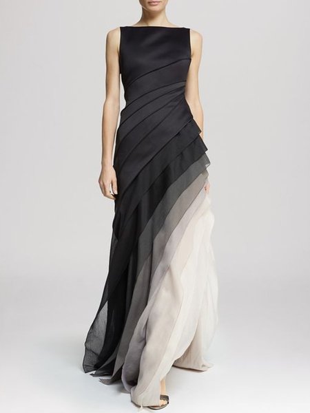 

Sleeveless Cotton Dresses, As picture, Maxi Dresses