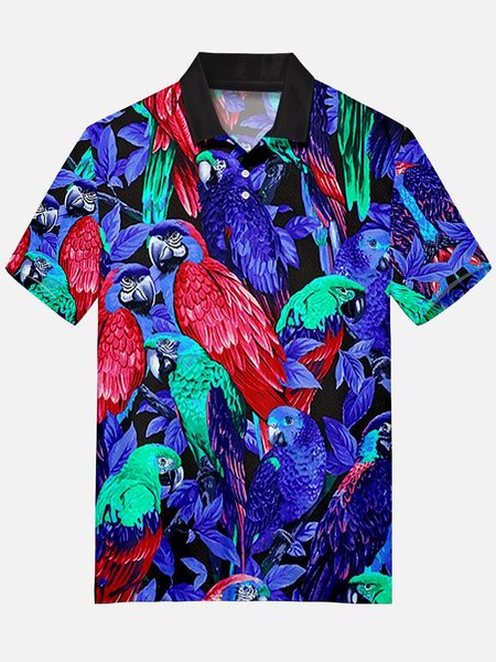 

Casual Square Neck Shirts & Tops, Black, Men's Floral shirt
