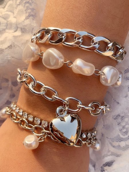 

Gorgeous Bracelets, White, Bracelets