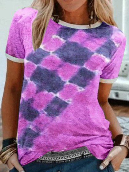 

Holiday Geometric T-shirt, Purple, T-Shirts