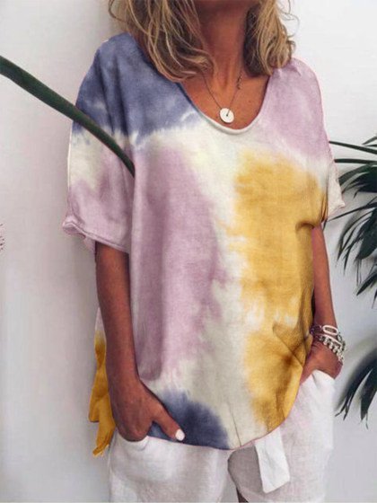 

Girocollo Vintage Maniche Corte Camicie & Top, Come immagine, Blouses & Shirts
