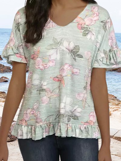 

Vintage Short Sleeve T-shirt, Green, T-Shirts