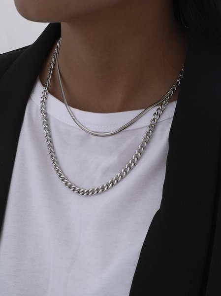 

Lega Casuale Collane, Argento, Jewelry