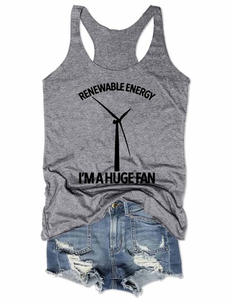 

Renewable Energy Tank Top, Gray, Tank Tops