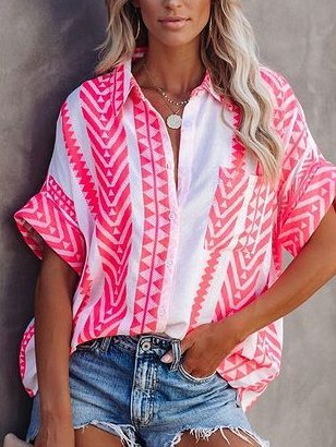 Camicie & Top Vacanza Dritto Cotone, Rosso, T-Shirts