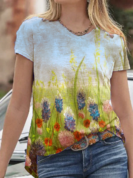 

Short Sleeve V Neck Vintage Shirts & Tops, Yellow, Tops
