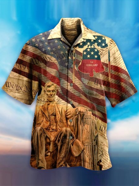 

Printed Shirts, Khaki, Men's Floral shirt