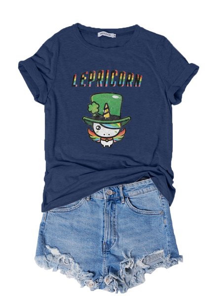 

Cotton-Blend Casual Shirts & Tops, Blue, T-shirts